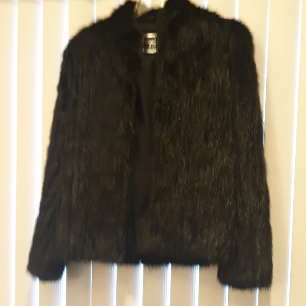 Genuine black mink jacket
